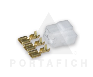 1507 - FICHA 3 VIAS MACHO CON TERMINAL PARA ARMAR